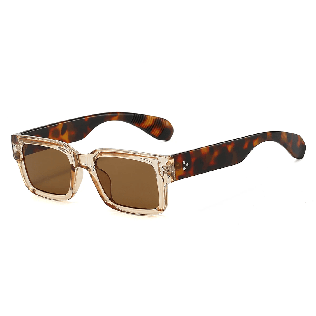 Sonnenbrille Damen Eckig | Vintage Verlaufsgläser UV-Schutz | Retro Sonnenbrille Sommer