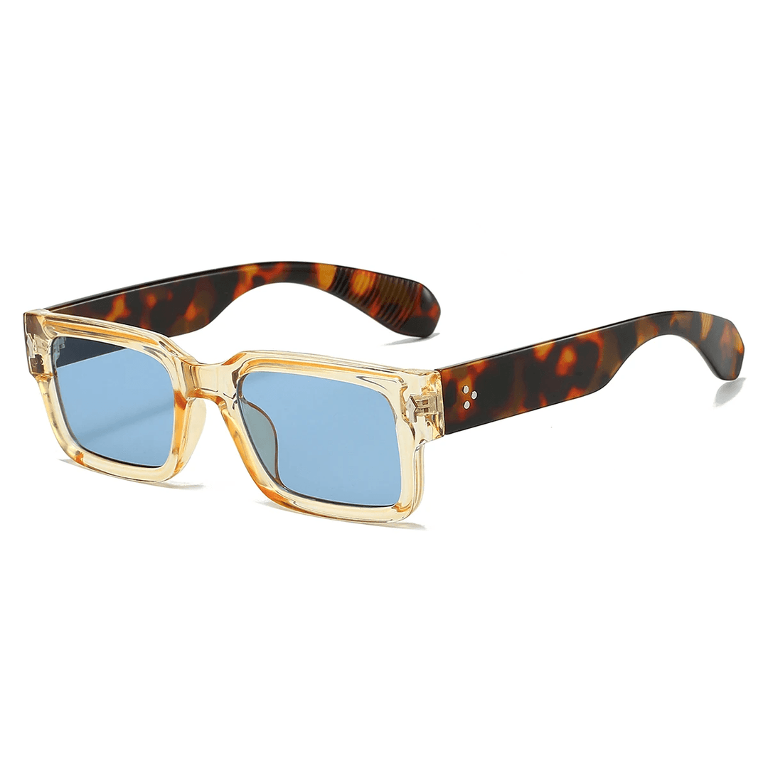 Sonnenbrille Damen Eckig | Vintage Verlaufsgläser UV-Schutz | Retro Sonnenbrille Sommer