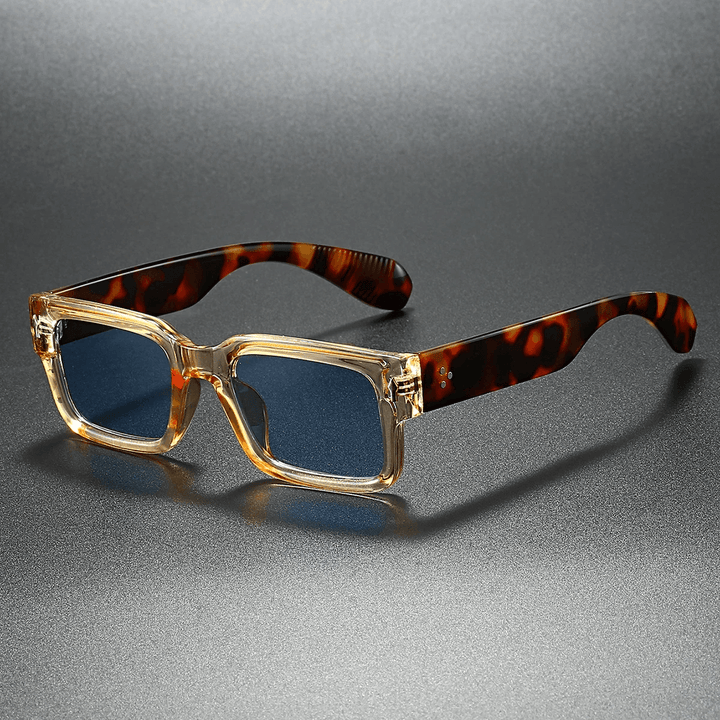 Sonnenbrille Damen Eckig | Vintage Verlaufsgläser UV-Schutz | Retro Sonnenbrille Sommer