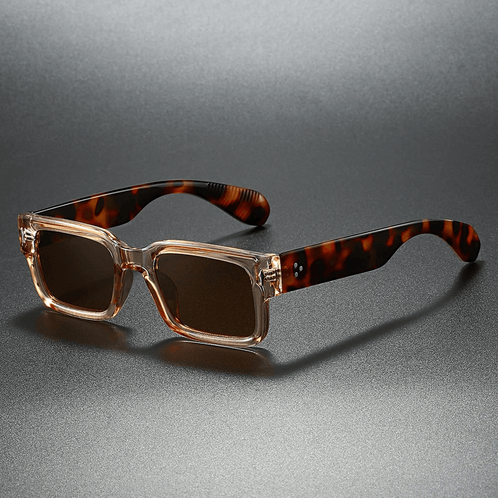 Sonnenbrille Damen Eckig | Vintage Verlaufsgläser UV-Schutz | Retro Sonnenbrille Sommer