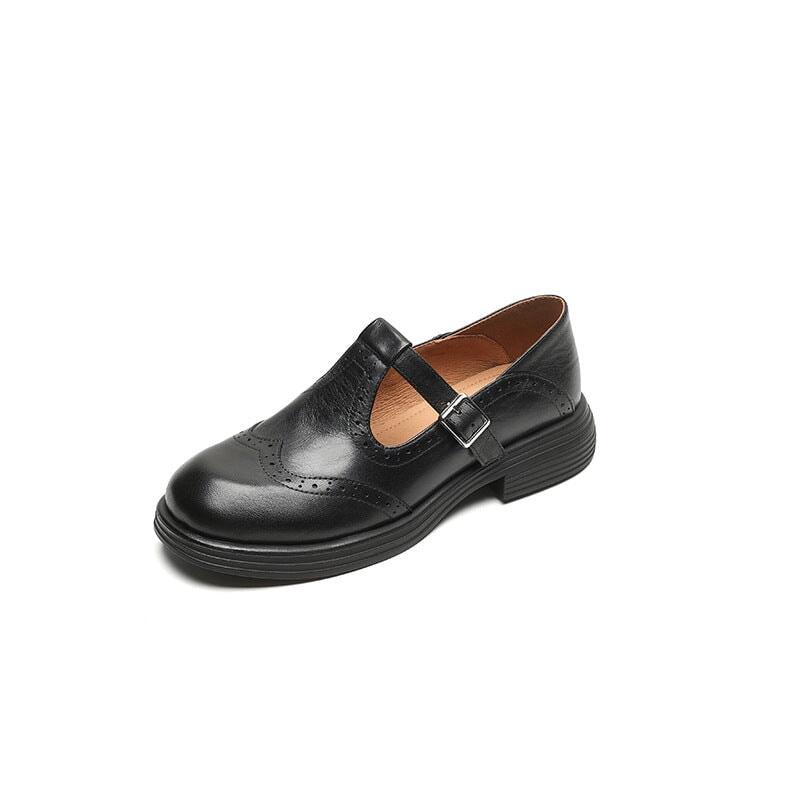 Mary Jane Schuhe Damen Braun | Loafer Damen Schnalle | Sommerschuhe Damen Bequem Vegan