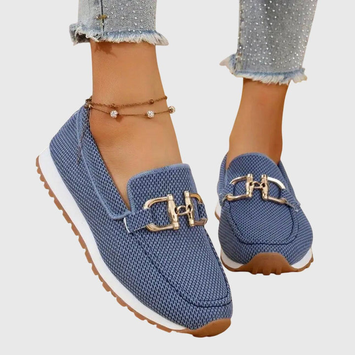 Loafer Damen Mesh | Slipper Damen Schnalle Komfort | Sommerschuhe Damen Slip-On Elegant