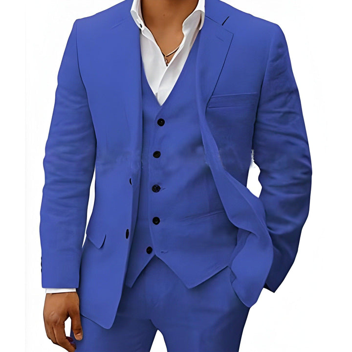 Anzug Herren Dreiteilig Hochzeit | Männer Sommeranzug mit Weste | Hochzeitsanzug Strand Elegant
