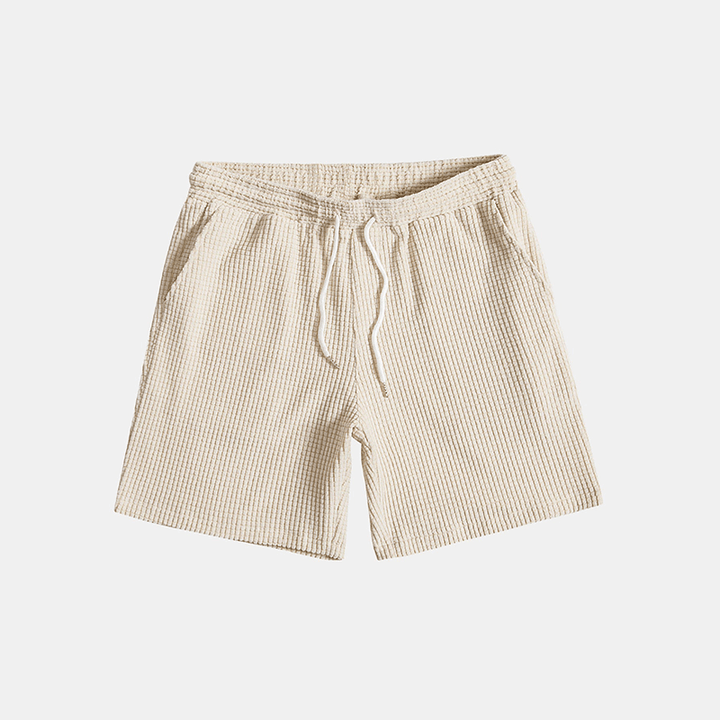 Herren Set Kurzarmhemd Shorts Sommer | Zweiteiler Herren Matching Set Kordelzug | Herrenoutfit Strand Lässig Koordiniert