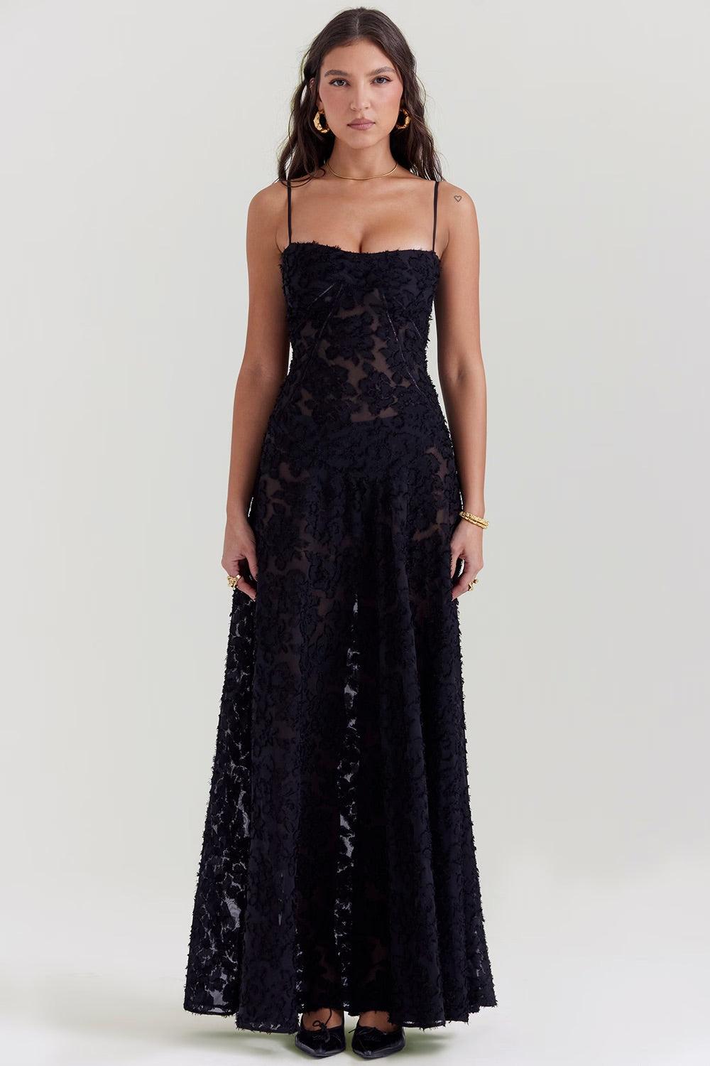 Hochzeitskleider Gast Blumen Maxi | Abendkleider Korsett Spaghettiträger | Prom Kleid Damen Blumenapplikation